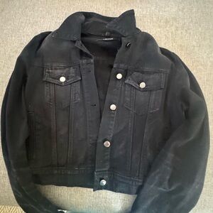 J Brand Black Jean Jacket Classic Denim Style